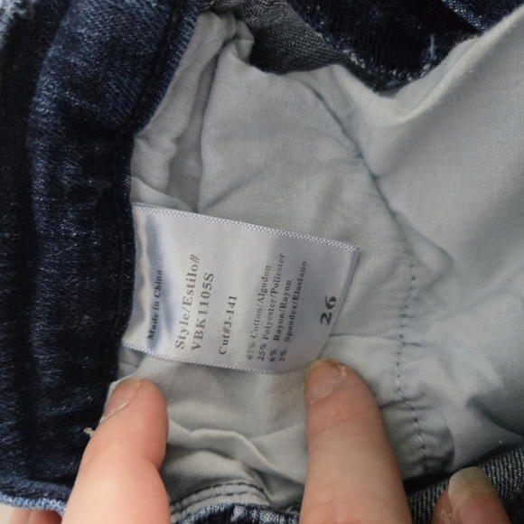 Kancan Distressed Dark Blue Jeans - Picture 4 of 6